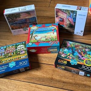 Puzzle Bundle - each 500 pieces - see photos
